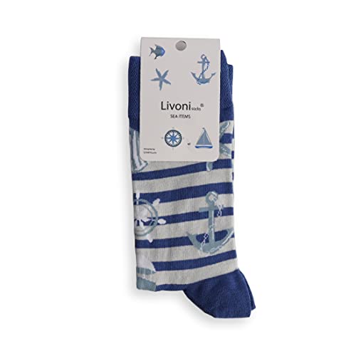 Livoni Sea Items Regularne skarpetki 39-42, wielokolorowe, M, wielobarwny