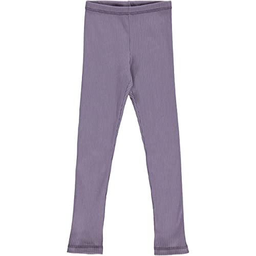 Müsli by Green Cotton Dziewczęce legginsy Cozy Rib, Lilac Fog, 116 cm