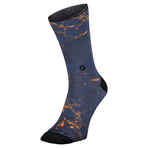 Scott Męskie stopki Calcetin Ms Trail Vertic Crew, niebieski (Midnight blue/Copper Orange), 42-44 EU