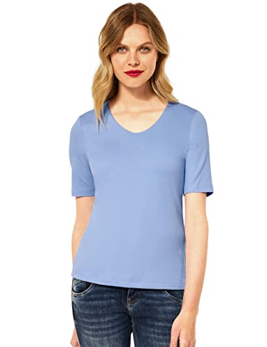 Street One New Palmira t-shirt damski, Mid Sunny Blue, 36