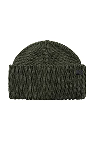 Calvin Klein Męska czapka zimowa męska Cuff Hat, Green Tall Rib Cuff, jeden rozmiar