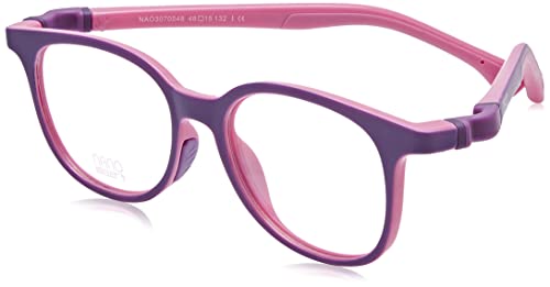 NANOVISTA Unisex dziecięce okulary przeciwsłoneczne, Dwukolorowy matowy/różowy, 46