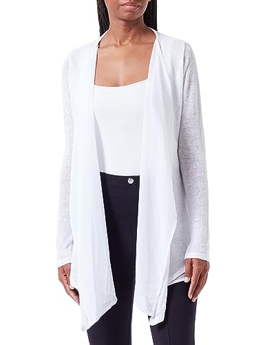 Sidona Damski kardigan 10430443, wełniany biały, M/L, biały (wollweiss), M-L