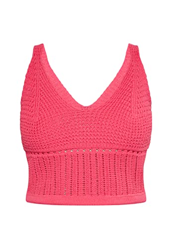 faina Damski tank top z dzianiny 11026969, różowy, S, Rosa, S