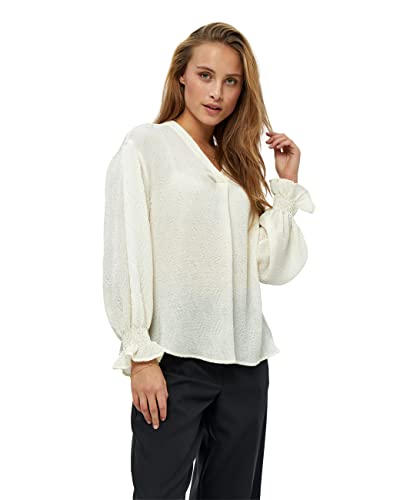 Peppercorn Damska bluzka Helena 1, mleko migdałowe, XS