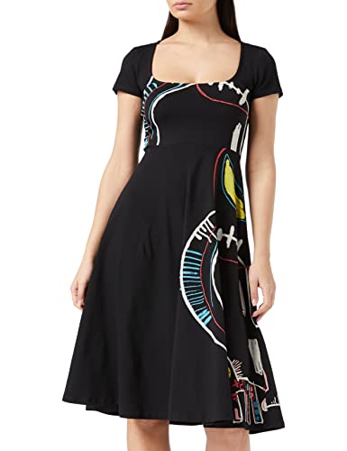 Desigual Damska sukienka Vest_Roma Casual, czarny, S