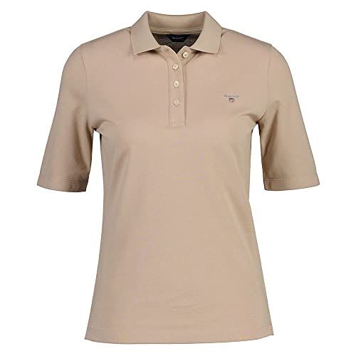 GANT Oryginalna damska koszula polo LSS Pique, Dry Sandard, Dry Sand, L