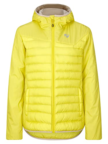 Ziener Damska kurtka termiczna NANTANA Outdoor / Skitour | wiatroszczelna, wełna, bez PFC, lemon glaze, 44