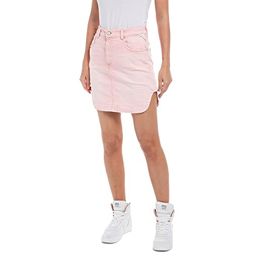 Replay Damska spódnica W9902, 166 Blue Denim, 27 (DE), 166 Blue Denim