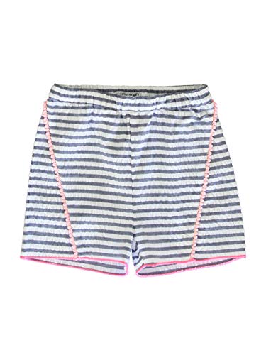 Lemon Beret Szorty chłopięce Small Girls, Niebieski/biały w paski, 5 Lata