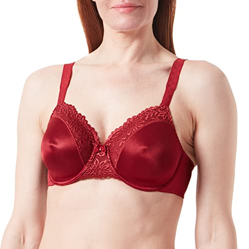 Triumph Ladyform Soft W X Biustonosz minimizer Kobiety, Czerwone drewno., 80G