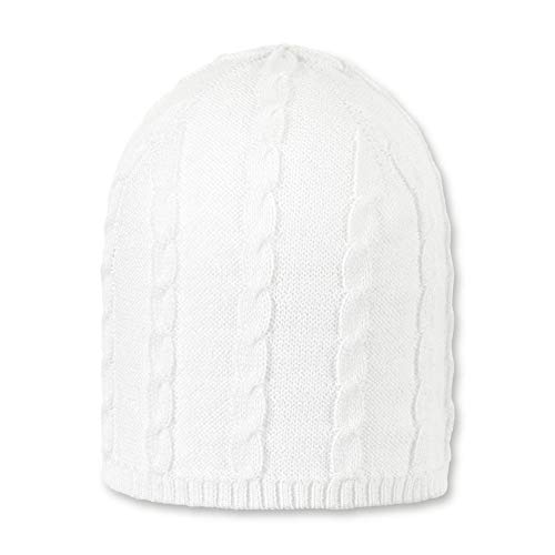Sterntaler Unisex Baby OCS czapka dziergana wzór warkocza czapka zimowa, biała (500), 37