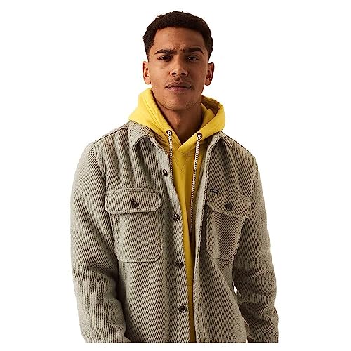 Garcia Męska kurtka z dzianiny Colbert + Gilet Grey Melee, 3XL