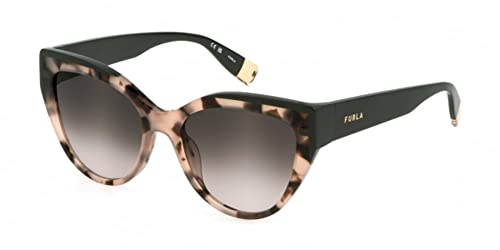 Furla Okulary damskie, Shiny Pink/Brązowy Vintage Havana, 55