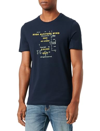 s.Oliver Sales GmbH & Co. KG/s.Oliver T-shirt męski z krótkim rękawem, niebieski, XL
