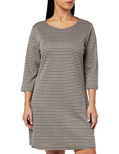 ONLY Women's ONLBRILLIANT 3/4 Check Dress NOOS JRS sukienka mini, Black/AOP: Brown Houndstooth, XXL
