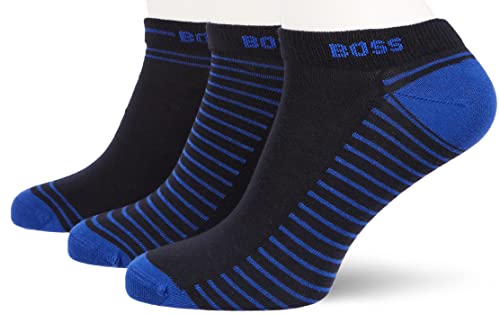 BOSS Skarpety męskie 3P AS Mix CC Ankle_Socks, ciemnoniebieskie 401, 43-46, Dark Blue401, 43-46