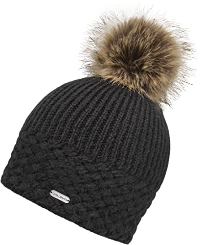 CHILLOUTS Damska czapka typu beanie, czarna, rozmiar uniwersalny