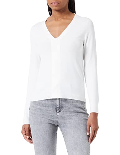 s.Oliver BLACK LABEL Damski sweter z dzianiny, biały, 42