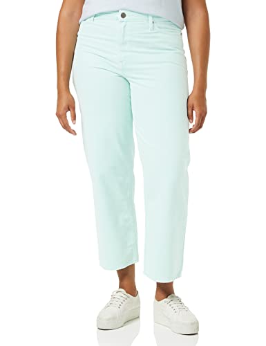 Lee Wide Leg Długie Jeansy Damskie, Turkus, 29W x 31L