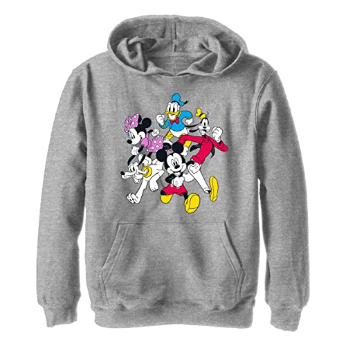 Disney Chłopięca bluza z kapturem Mickey i przyjaciele, Athletic Heather, S