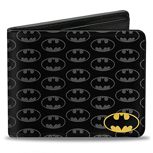 Buckle-Down Uniseks - dwukrotny portfel Batman dwustronny, wielobarwny, Jeden rozmiar