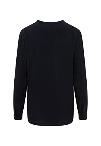 Seidensticker Damska bluzka z długim rękawem, regular fit, czarna, 38, czarny, 38