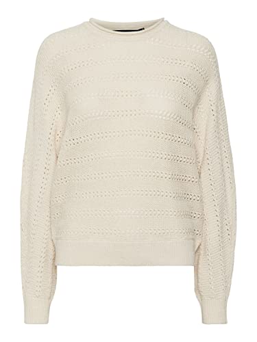 VERO MODA Vmtwig Ls O-Neck Batwing Ga sweter damski, brzoza, L