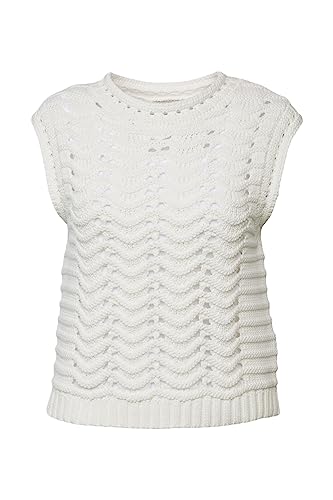 ESPRIT Damski sweter 033EE1I309, 110/OFF biały, M, 110/Off White, M