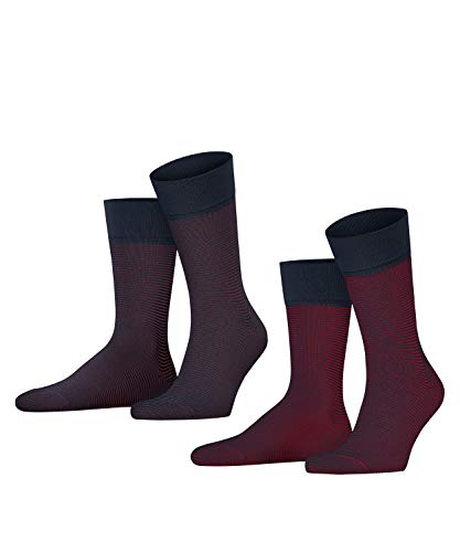 ESPRIT Mężczyźni Skarpety Allover Stripe 2-Pack M SO Bawełna z wzorem 2 Pak, Wielokolorowy (Sortiment 0040), 39-42