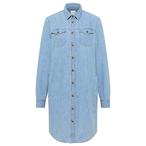 Lee Sukienka damska, Washed Blue, 3XL Duże rozmiary