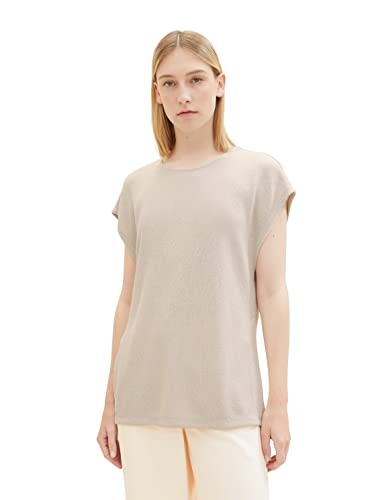 TOM TAILOR Top damski, 16339-Clouds Grey, XL
