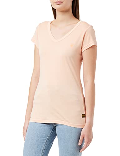G-STAR RAW Damska koszulka z krótkim rękawem Slim V T Wmn Ss, różowy (Peach Nougat Gd B059-d165), L