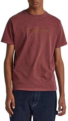 Pepe Jeans Koszulka męska Jayden, Czerwony (bordowy), XL