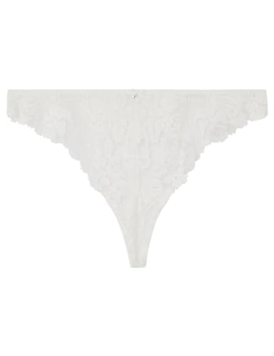 Women'secret Stringi Koronka Mikrofibra Biały, Żółty/Off White, XS