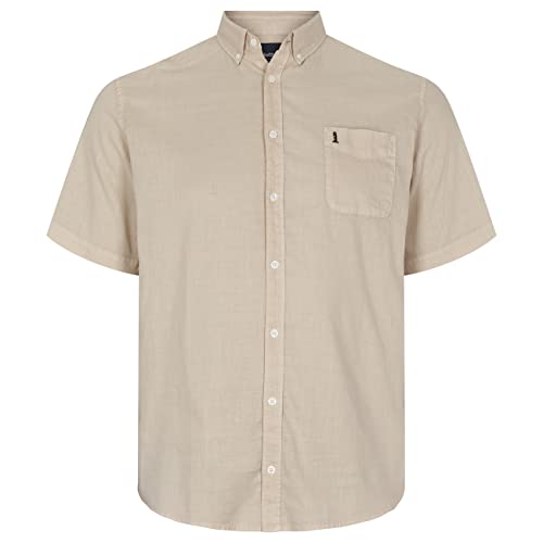 North 56-4 Męska koszula North 56°4 z krótkim rękawem, jasny piasek, 5XL, Jasny piasek, 5XL