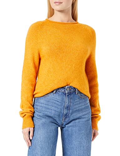 BOSS Damski sweter z dzianiny w kolorze żółtym (Open Yellow), XS