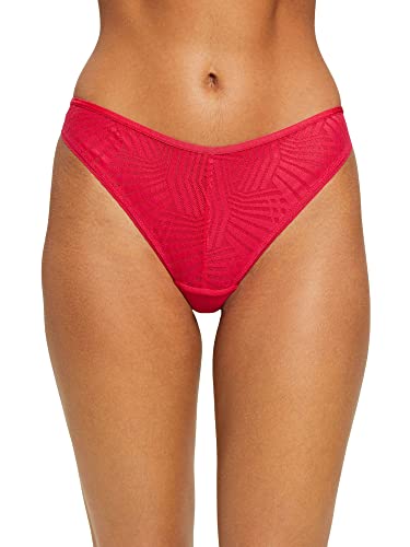 ESPRIT Bodywear Damskie stringi Seasonal LACE BRZ.Stringi, różowe, fuksja, 38, różowy (Pink FUCHSIA), 38