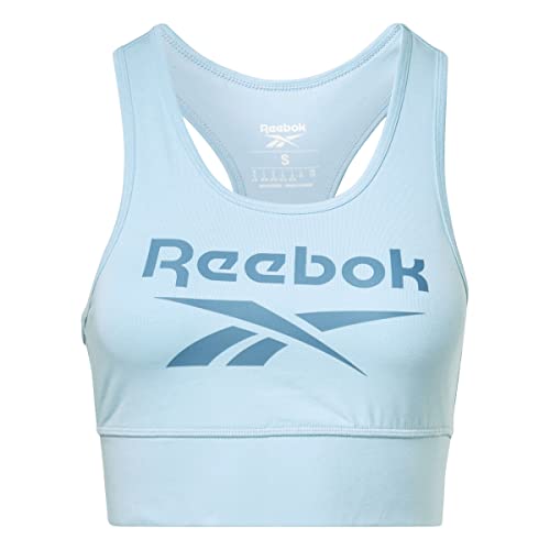 Reebok Damski biustonosz sportowy, niebieska perła, S