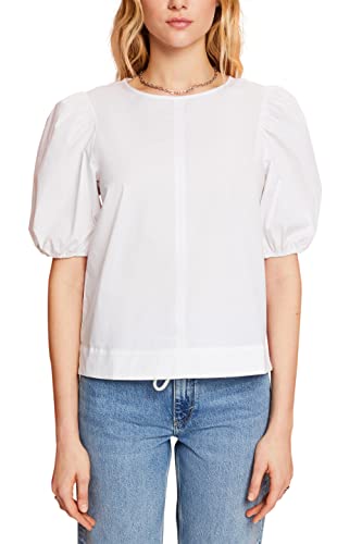 ESPRIT Damska bluzka 053EE1F309, 100/biała, XL, 100 / biały, XL