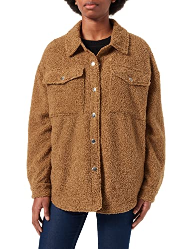 Urban Classics Damska koszulka Ladies Sherpa Overshirt, midground, M
