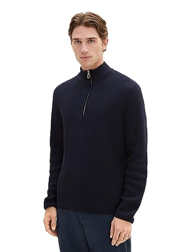 TOM TAILOR sweter męski, 13160 – Knitted Navy Melange, S