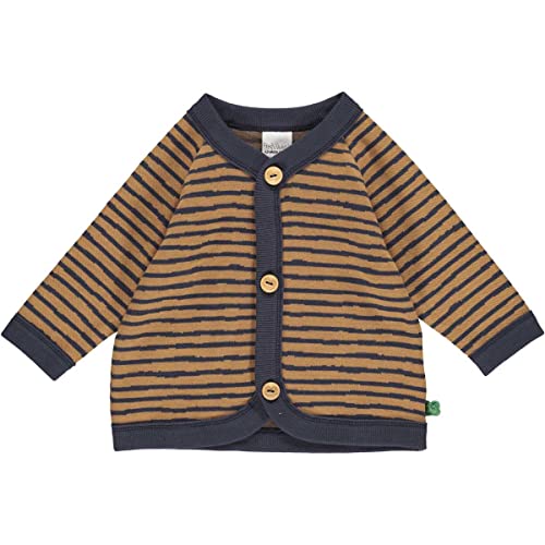 Fred's World by Green Cotton Chłopięcy kardigan w paski, niebieski (Night Blue), 68