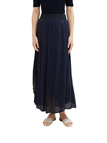TOM TAILOR Damska spódnica 1037497 Maxi Rock, 10668-Sky Captain Blue, 44, 10668 - Sky Captain Blue, 44