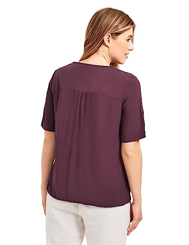 Cecil Damska bluzka koszulowa, Wineberry Red, XXL