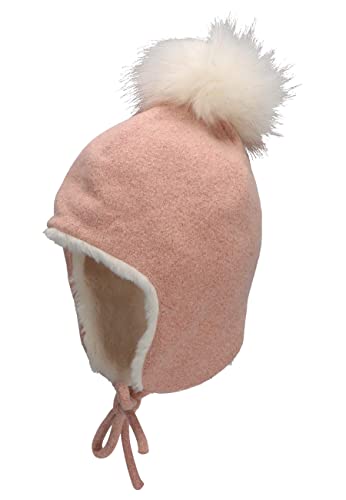 Sterntaler Dziewczęca czapka Inka Lurex, różowa, 47