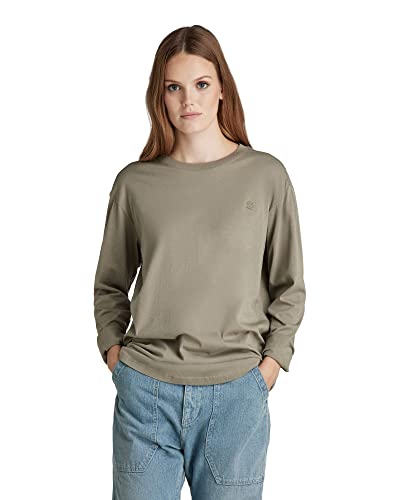 G-STAR RAW Damska koszulka Lash Fem Loose R T Wmn Ls, zielony (Shamrock 4107-2199), S