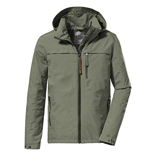 G.I.G.A. DX Męska kurtka funkcyjna / kurtka outdoorowa z zwijanym kapturem - GS 12 MN JCKT, jasnooliwkowa, 3XL, 38217-000