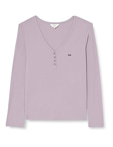 Lee Damska koszulka Ls Henley, liliowy, XS