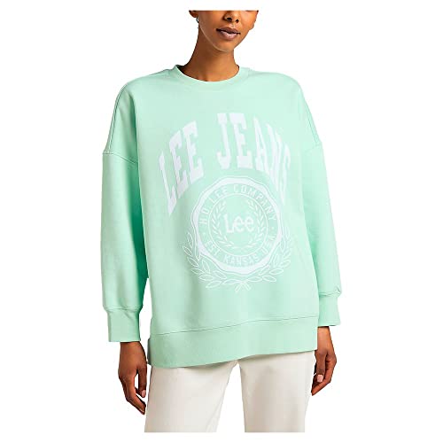 Lee Damska bluza oversize, Seaglass, XS